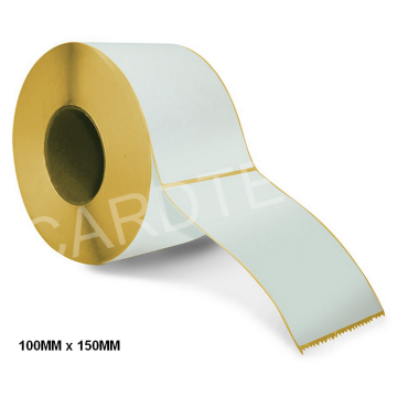 Etiquettes en papier vélin blanc mat 100MM x 150MM